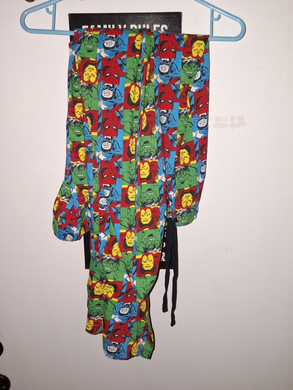Marvel Kids Superhero Pants and Top Set - Red Green Blue Yellow